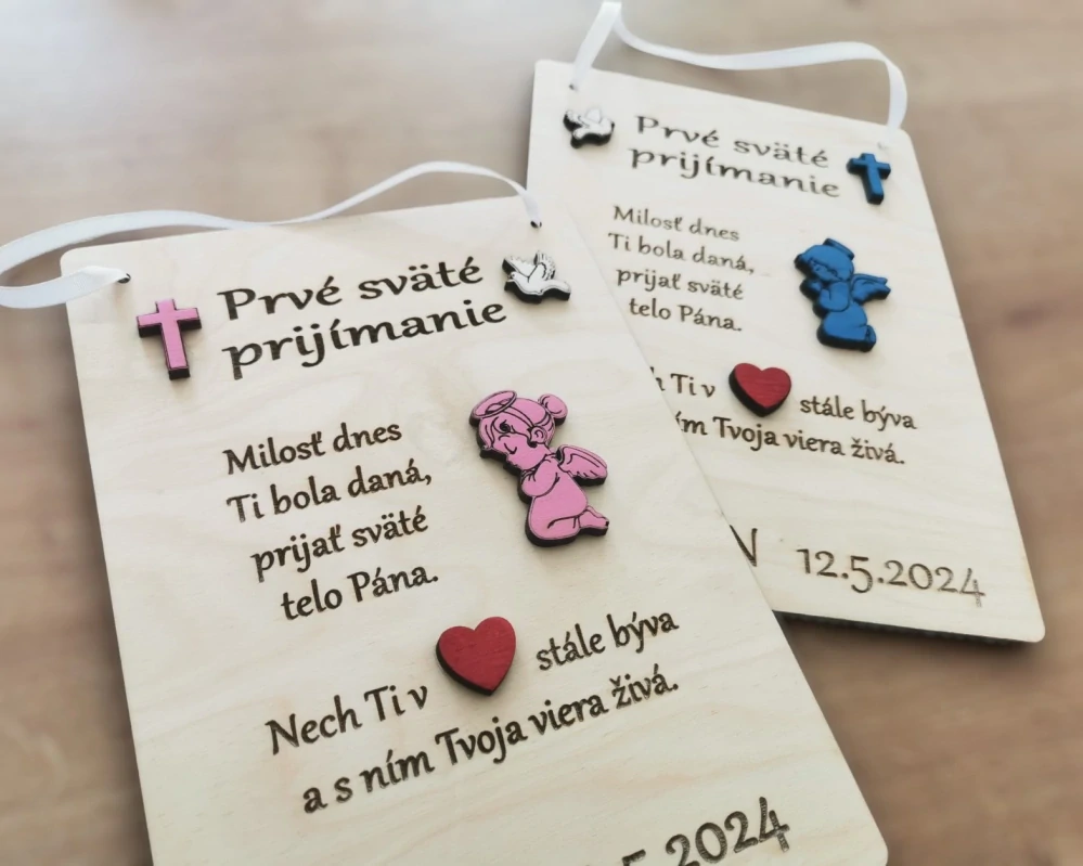 Tabuľka na Prvé sväté prijímanie