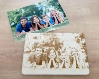 Gravírovaná fotografia 9x13 cm